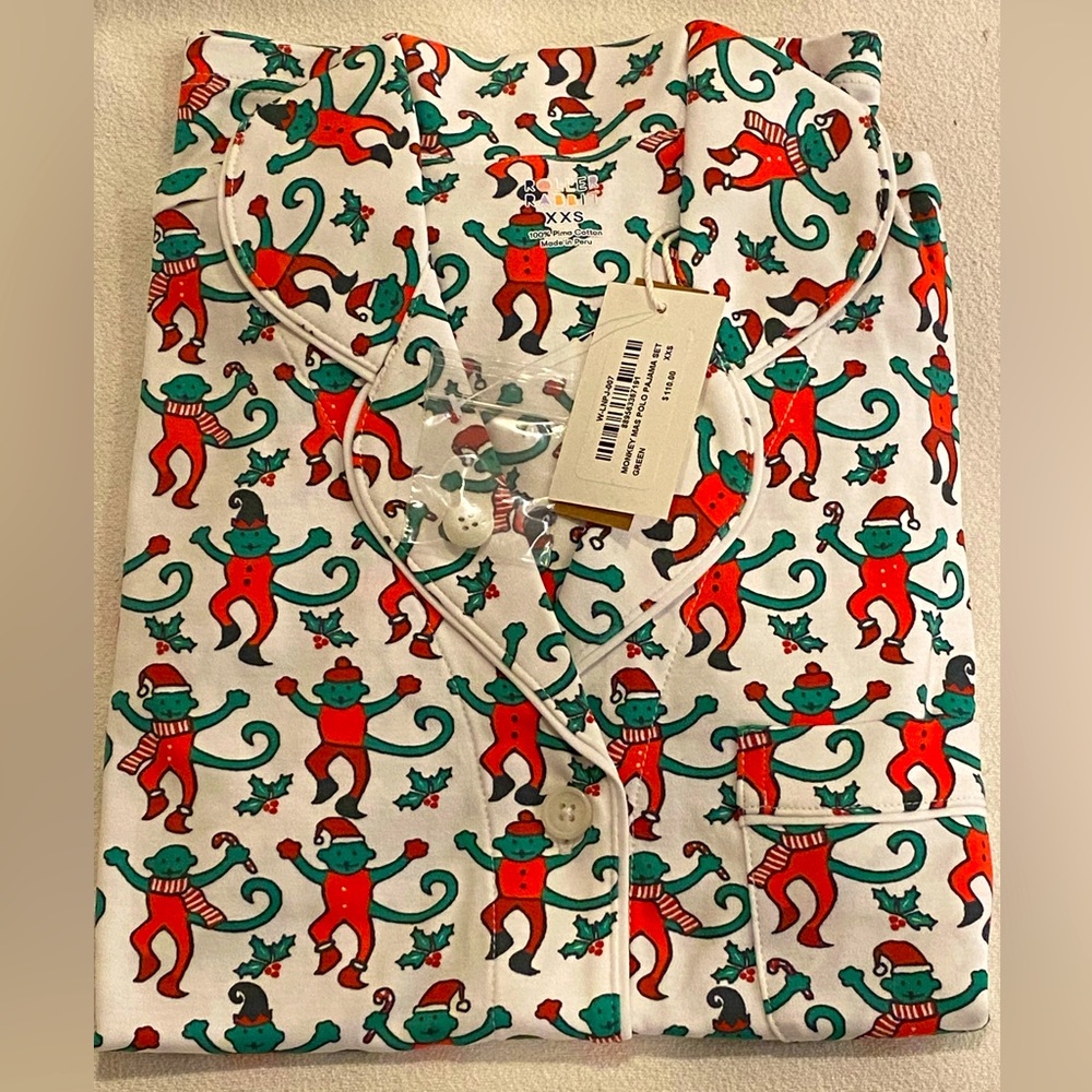 Roller Rabbit Monkey Mas Limited Edition Pajamas (short set) XXS *Final Pair*